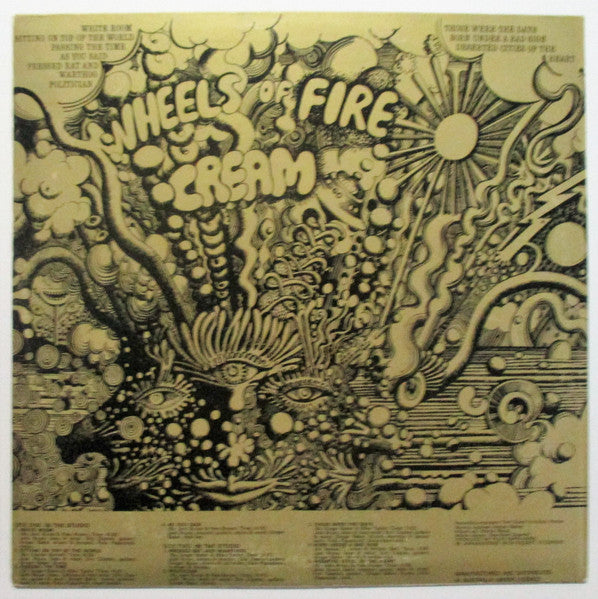 Cream (2) : Wheels Of Fire - In The Studio (LP, Album)