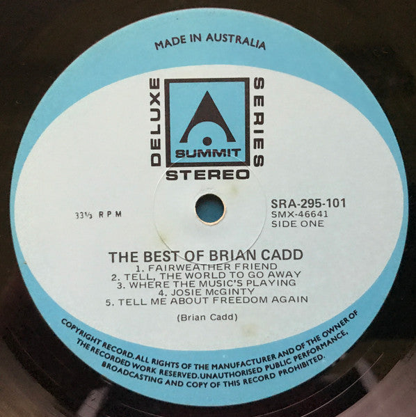 Brian Cadd : Best Of Brian Cadd (LP, RE)