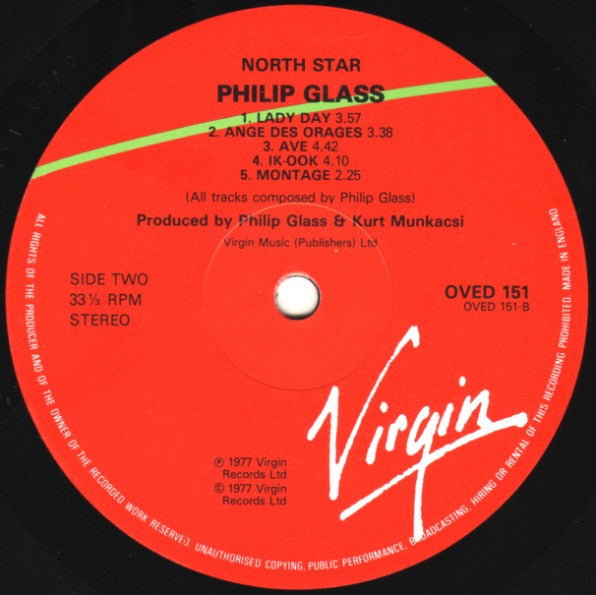 Philip Glass : North Star (LP, Album, RP)