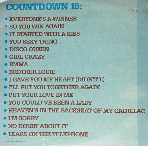 Hot Chocolate : Countdown 16 (LP, Comp)