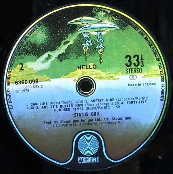 Status Quo : Hello! (LP, Album, Spa)