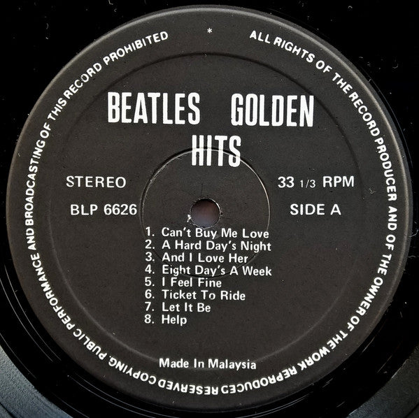 The Beatles : Golden Hits 1963-1970 (LP, Comp, Unofficial)