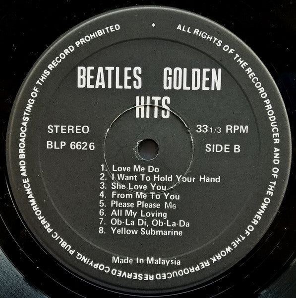 The Beatles : Golden Hits 1963-1970 (LP, Comp, Unofficial)