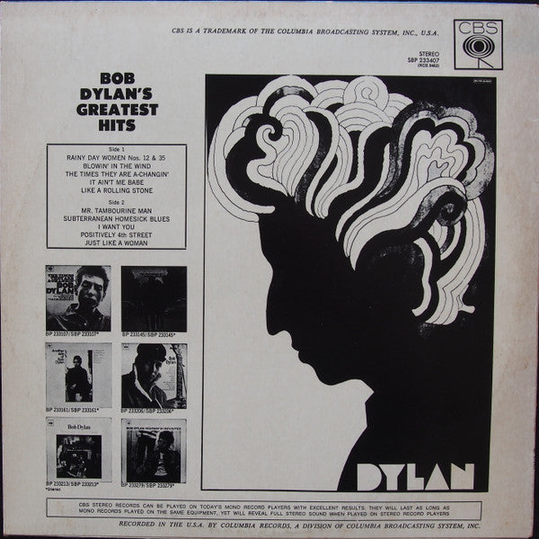 Bob Dylan : Bob Dylan's Greatest Hits (LP, Comp)