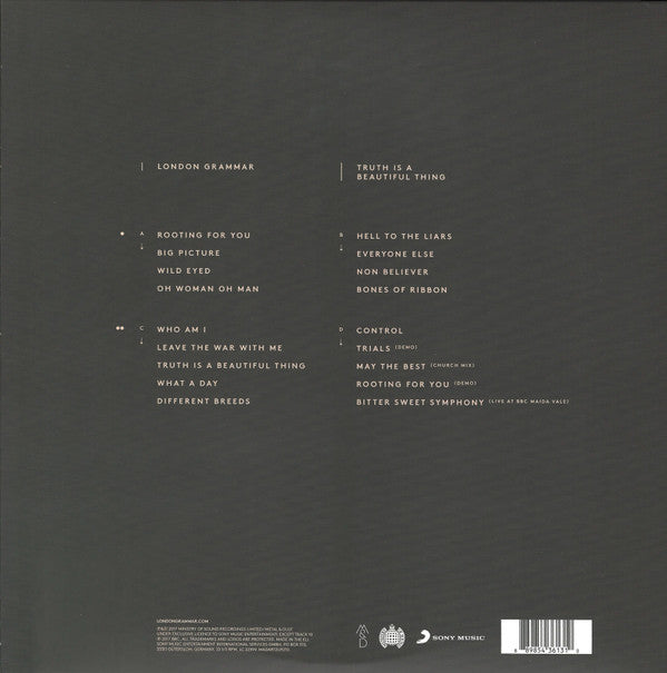 London Grammar : Truth Is A Beautiful Thing (2xLP, Album, Dlx, Ltd, Gat)