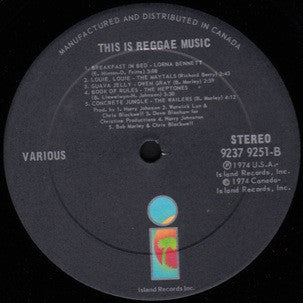Various : This Is Reggae Music (LP, Comp)
