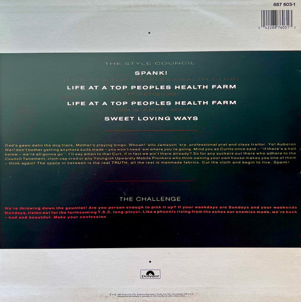 The Style Council : Life At A Top Peoples Health Farm (12", Maxi)