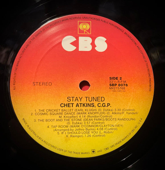 Chet Atkins : Stay Tuned (LP, Album)
