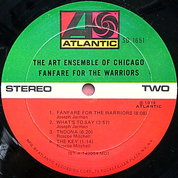 The Art Ensemble Of Chicago : Fanfare For The Warriors (LP, Album, MO )