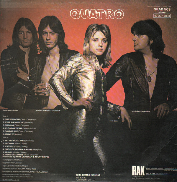 Suzi Quatro : Quatro (LP, Album)