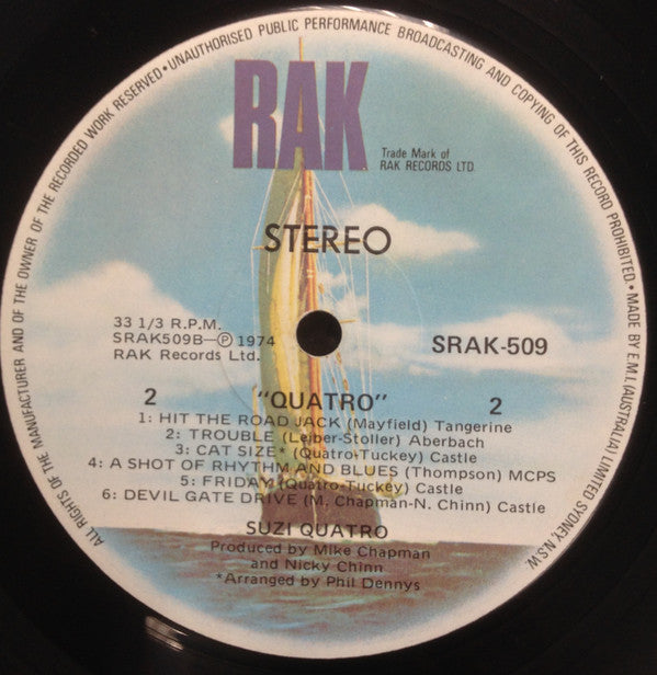 Suzi Quatro : Quatro (LP, Album)