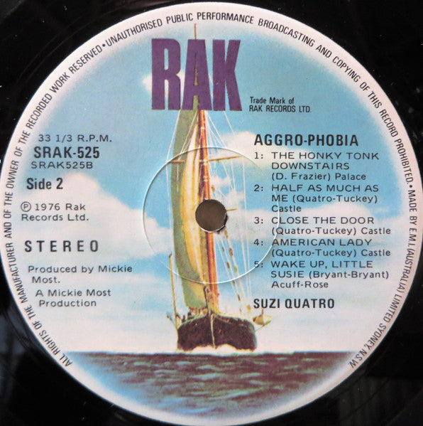 Suzi Quatro : Aggro-Phobia (LP, Album)