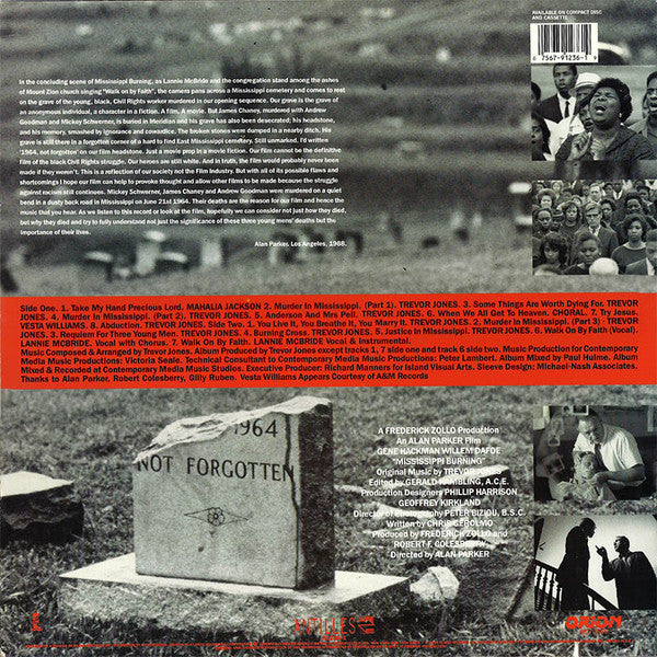 Trevor Jones : Mississippi Burning (Original Soundtrack Recording) (LP, Album)