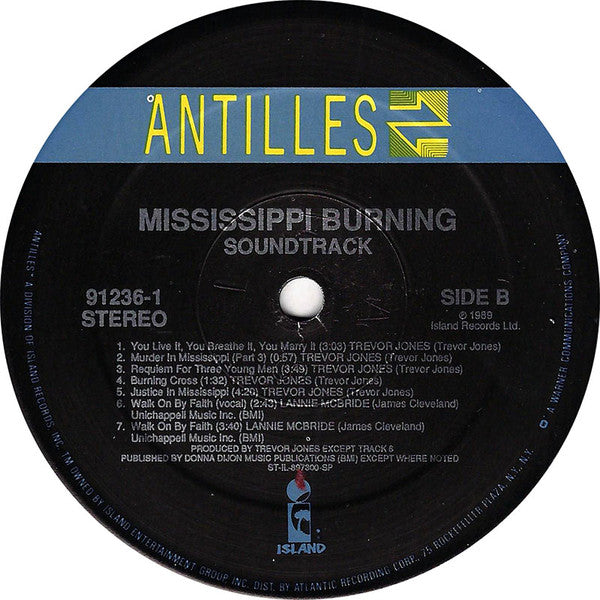 Trevor Jones : Mississippi Burning (Original Soundtrack Recording) (LP, Album)