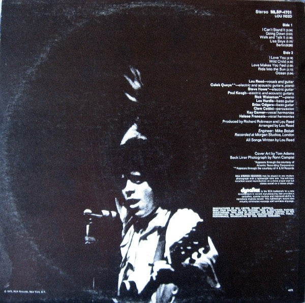 Lou Reed : Lou Reed (LP, Album)