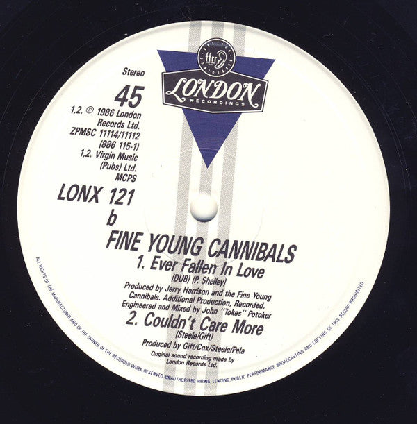 Fine Young Cannibals : Ever Fallen In Love (12", Single)