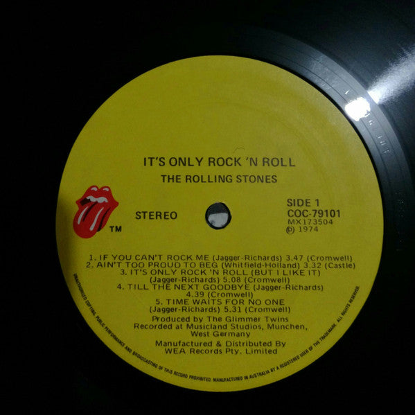 The Rolling Stones : It's Only Rock 'N Roll (LP, Album, RE)