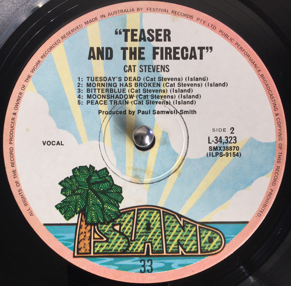 Cat Stevens : Teaser And The Firecat (LP, Album, RP, Gat)