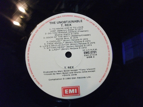 T. Rex : The Unobtainable T. Rex (LP, Comp)