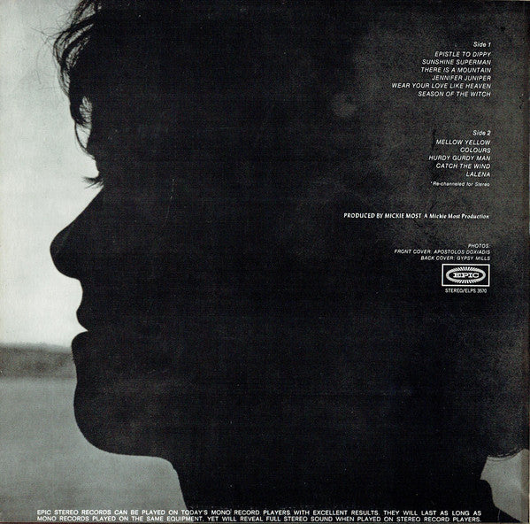 Donovan : Donovan's Greatest Hits (LP, Comp, RE)