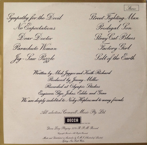 The Rolling Stones : Beggars Banquet (LP, Album, RE, Gat)