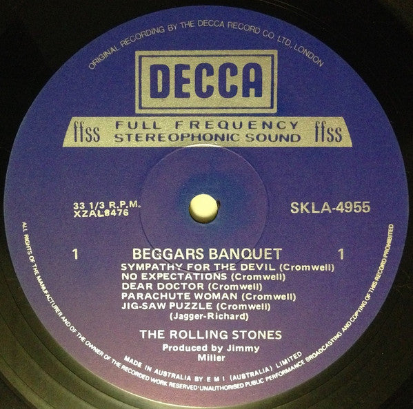 The Rolling Stones : Beggars Banquet (LP, Album, RE, Gat)