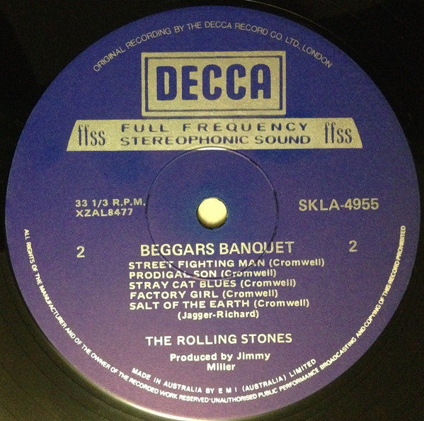 The Rolling Stones : Beggars Banquet (LP, Album, RE, Gat)