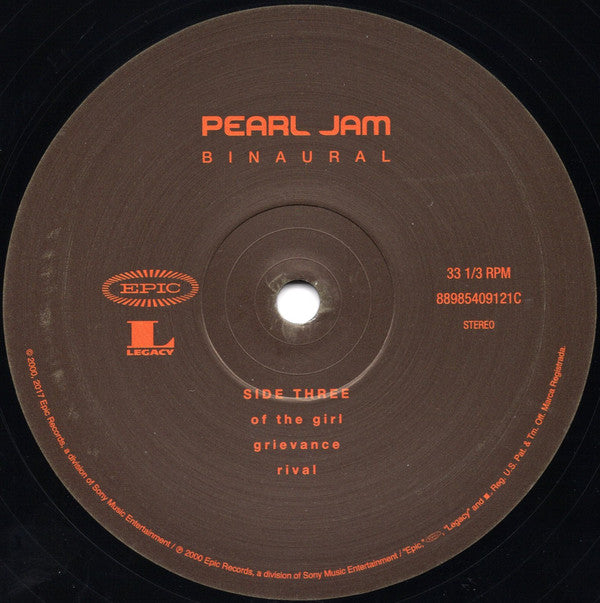 Pearl Jam : Binaural (2xLP, Album, RE, RM)