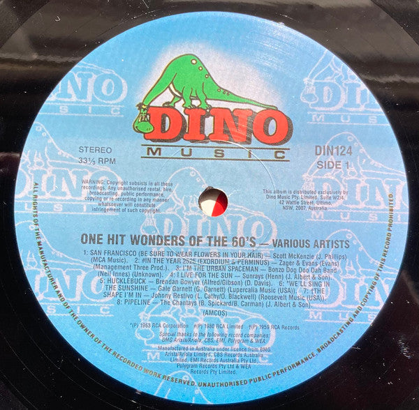 Various : 1 Hit Wonders Of The 60's (LP, Comp)