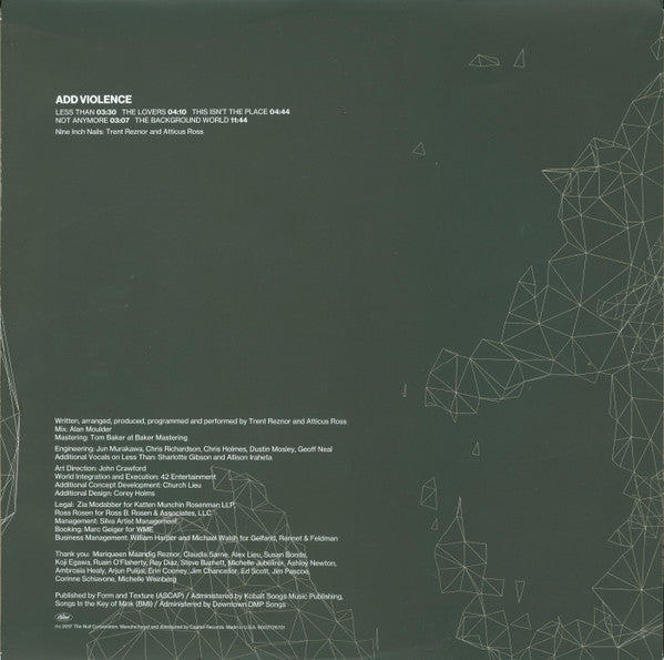 Nine Inch Nails : Add Violence (12", EP)