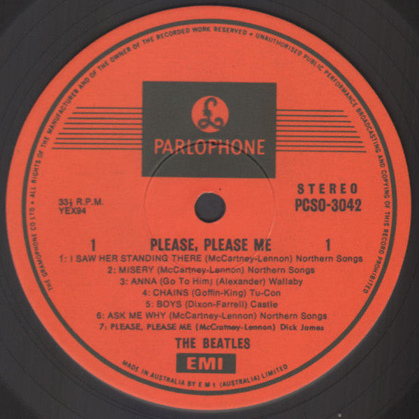 The Beatles : Please Please Me (LP, Album, RE, RP)
