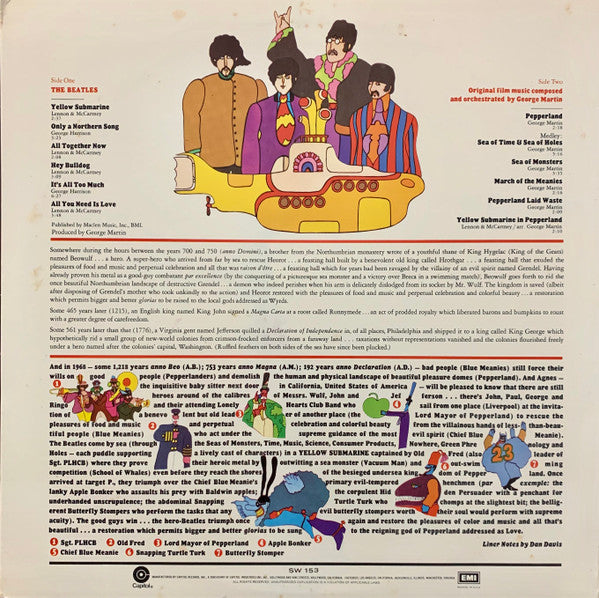 The Beatles : Yellow Submarine (LP, Album, Win)