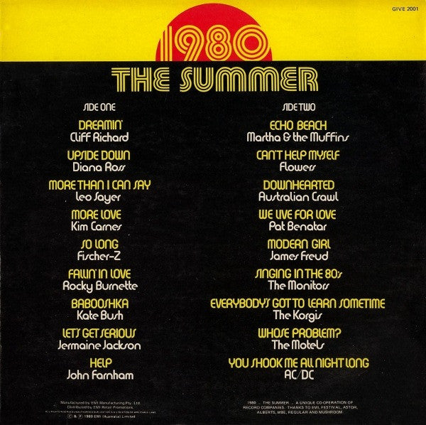 Various : 1980 (The Summer) (LP, Comp)