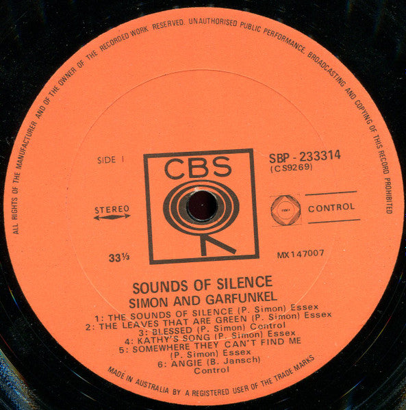 Simon & Garfunkel : Sounds Of Silence (LP, Album)