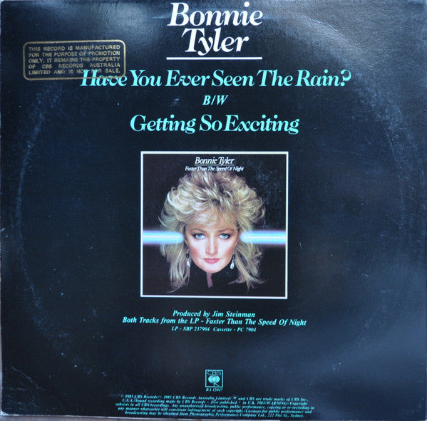 Bonnie Tyler : Have You Ever Seen The Rain? (12", Single, Promo)