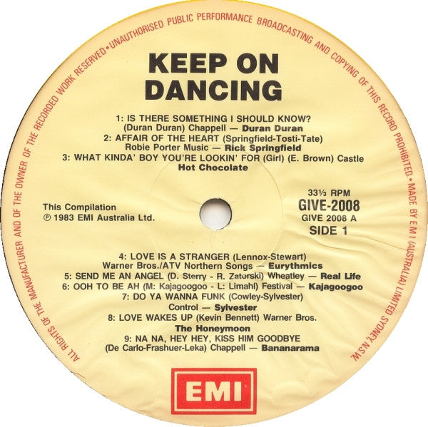 Various : Keep On Dancing (LP, Comp)