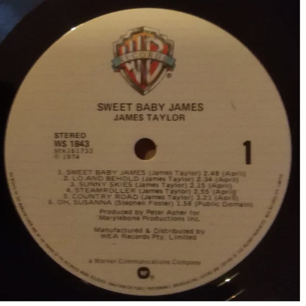 James Taylor (2) : Sweet Baby James (LP, Album)