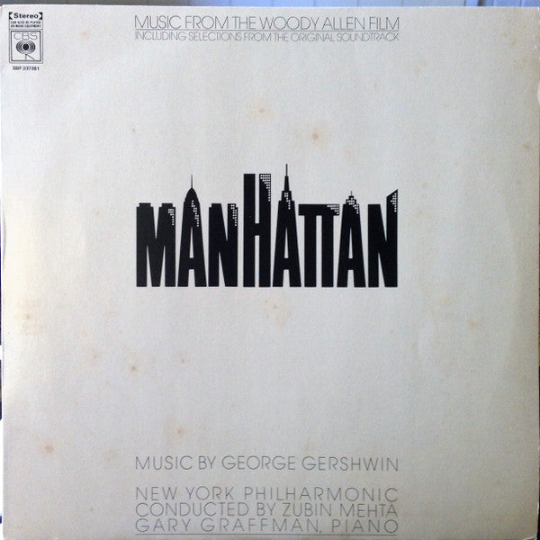 George Gershwin / New York Philharmonic : Music From The Woody Allen Film "Manhattan" (LP, Album)