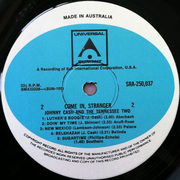 Johnny Cash And The Tennessee Two* : I'm Johnny Cash Vol. II (Come In, Stranger) (LP, Comp)