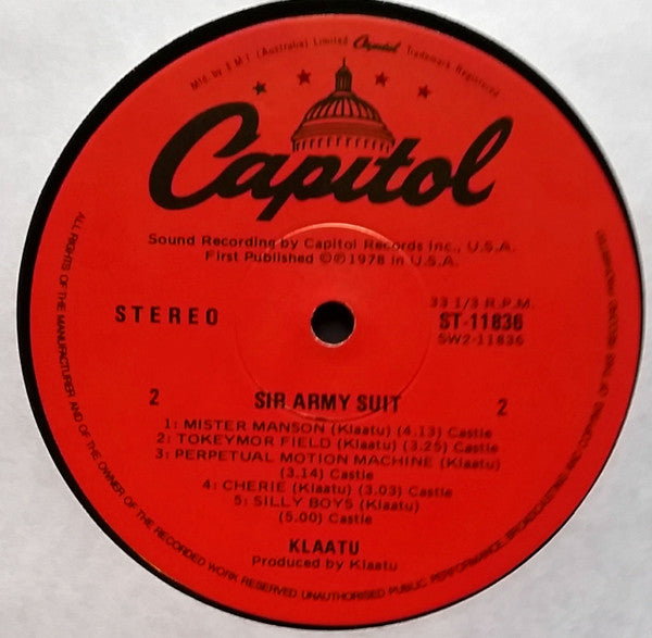 Klaatu : Sir Army Suit (LP, Album)
