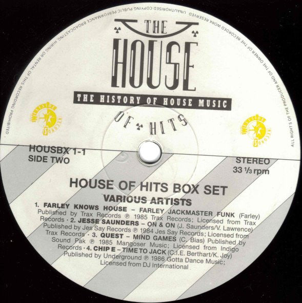 Various : The House Of Hits - The History Of House Music (Box, Comp, Ltd, Num + 14xLP, Comp)