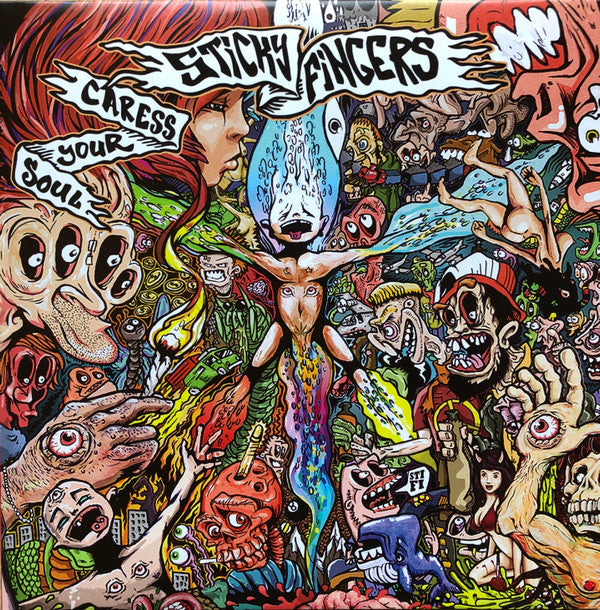 Sticky Fingers (9) : Land Of Pleasure / Caress Your Soul (2xLP, Album, Comp, RP, Gat)