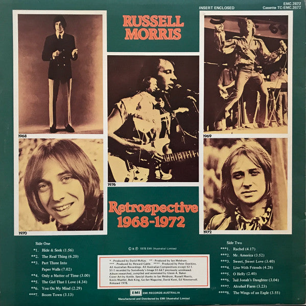 Russell Morris : Retrospective (LP, Comp)