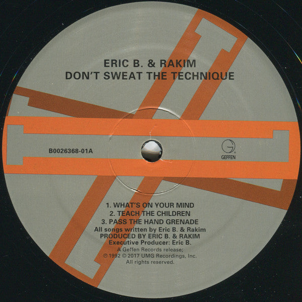 Eric B. & Rakim : Don't Sweat The Technique (2xLP, Album, RE)