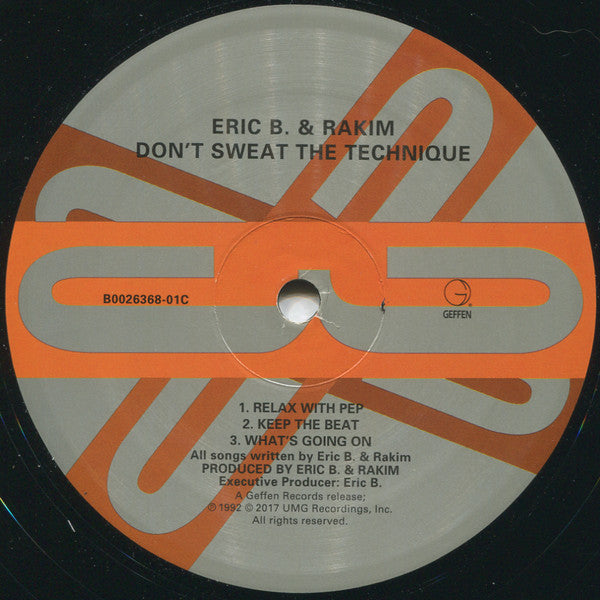 Eric B. & Rakim : Don't Sweat The Technique (2xLP, Album, RE)
