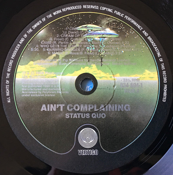 Status Quo : Ain't Complaining (LP, Album)