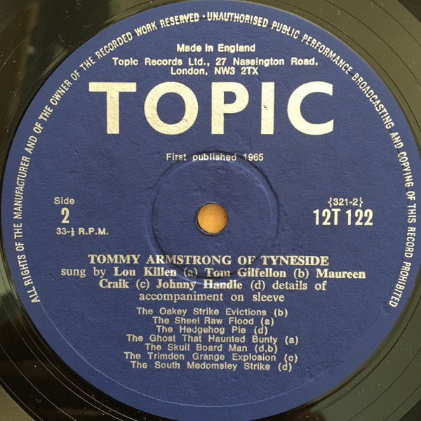 Various : Tommy Armstrong Of Tyneside (LP, Album, RE)