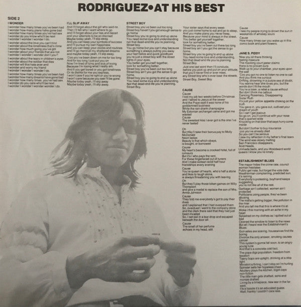 Rodriguez* : At His Best (LP, Comp)
