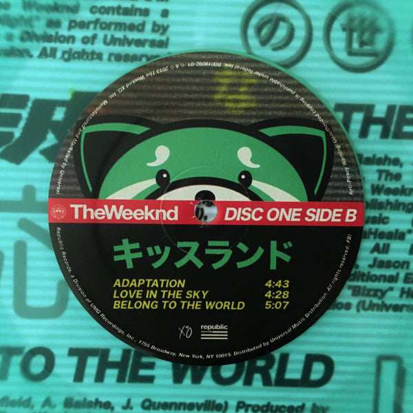The Weeknd : Kiss Land (2xLP, Album, Ltd, RE, Sea)