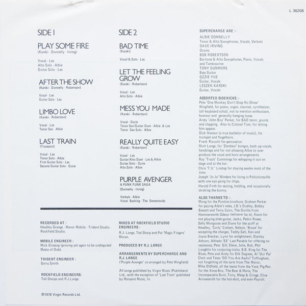 Supercharge (2) : Horizontal Refreshment (LP, Album)